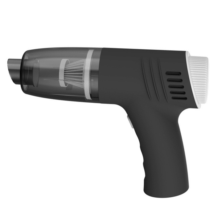 Aspirator auto portabil, compact, 4000pa, 2000mAh, negru