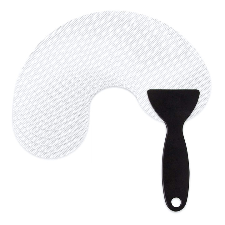 Set 24 Stickere Antiderapante pentru Cada, 8.0cm, Alb