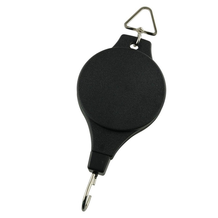 Sistem de agatare retractabil pentru ghivece, suport ajustabil, capacitate 1.2-10kg, negru