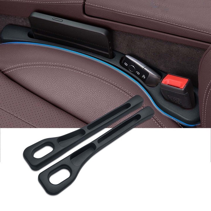 Set 2 Suporturi auto, PU piele, rezistent la apa, negru, universal