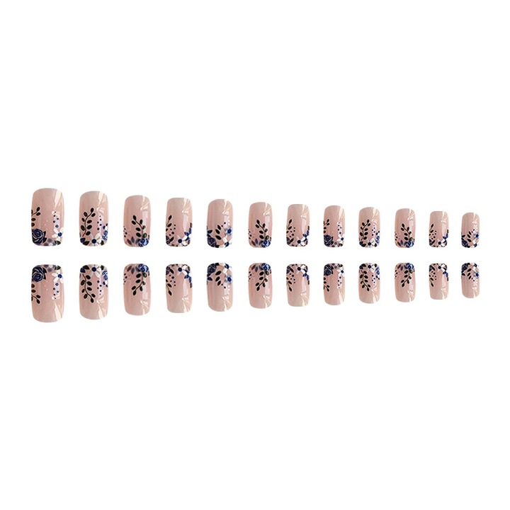 Gél műköröm szett, gyors felhordás, többszínű, 30 db