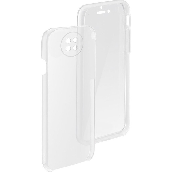 Husa telefon, 360 Full Cover, compatibila cu Xiaomi Redmi Note 9T, transparent