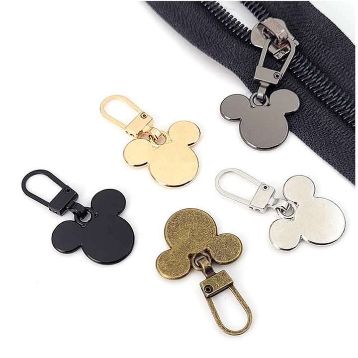 Set brelocuri desen animat mouse, aliaj metalic, multicolor, 22x36mm