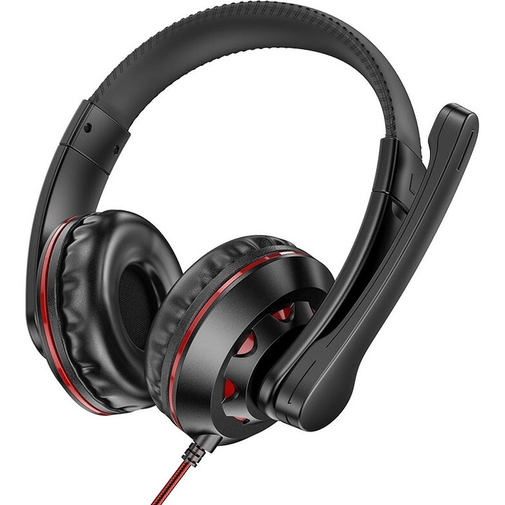 Casti PC Borofone BO102 Amusement On Ear, 3.5mm, set