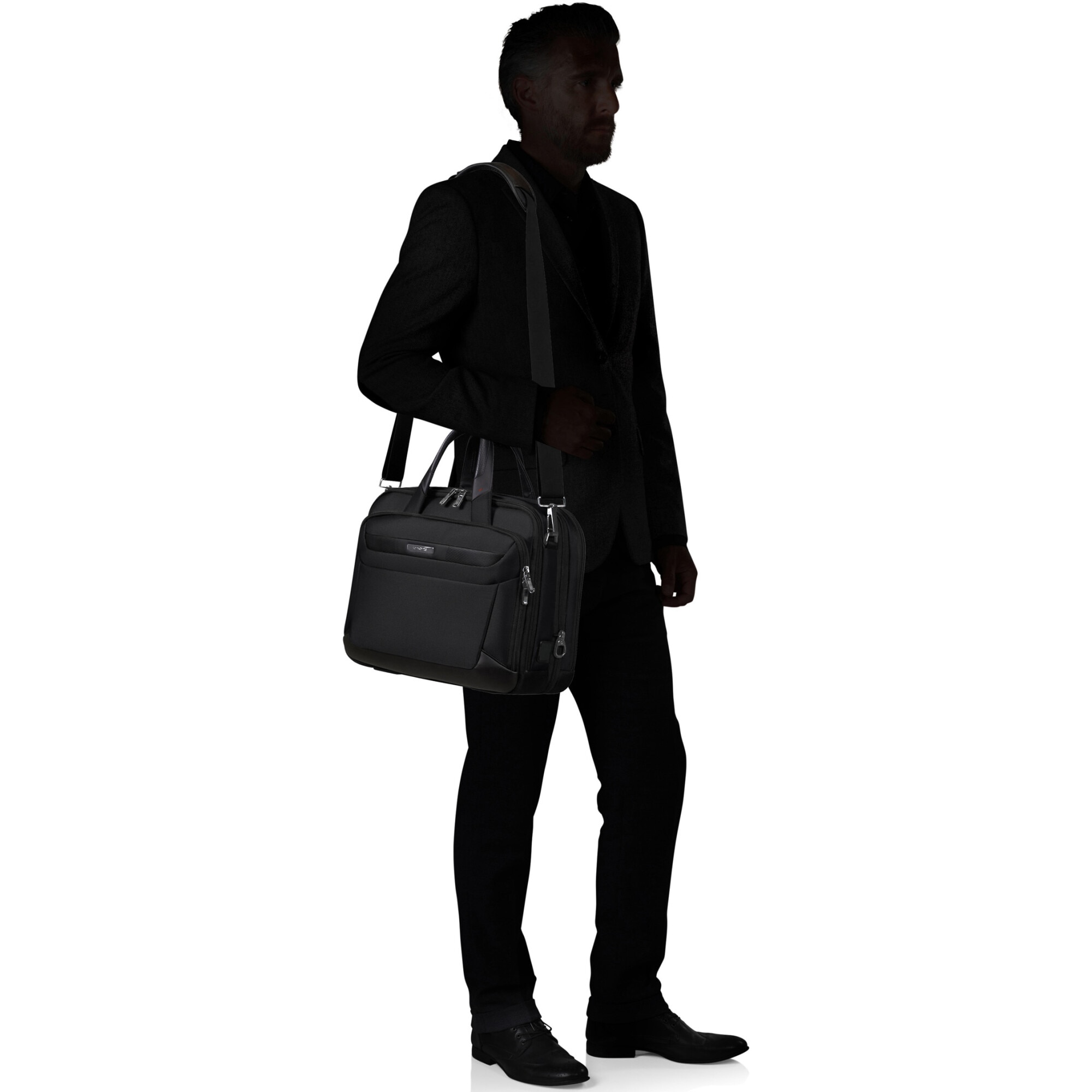 Geanta laptop Samsonite PRO-DLX 6, 15.6" Exp, Negru