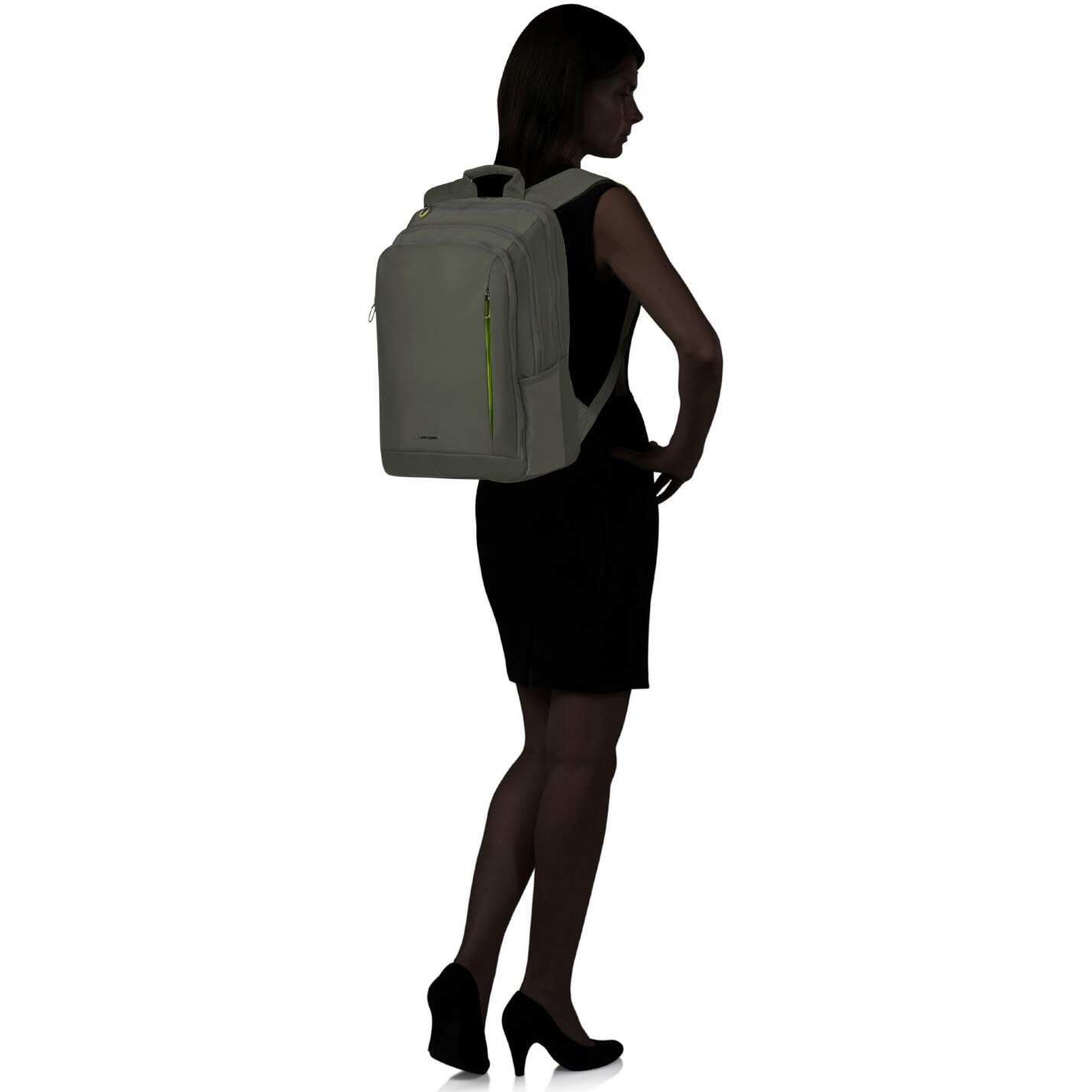 Rucsac laptop Samsonite GUARDIT CLASSY, 15.6", Gunmetal Verde