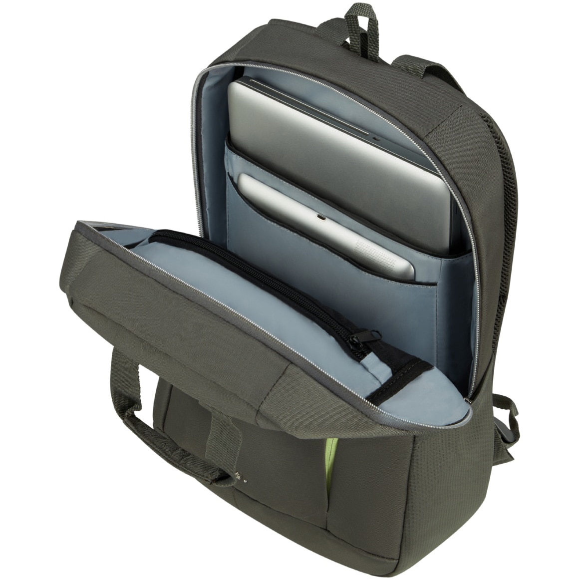 Rucsac laptop Samsonite GUARDIT CLASSY, 14.1", 2 manere, Gunmetal Verde