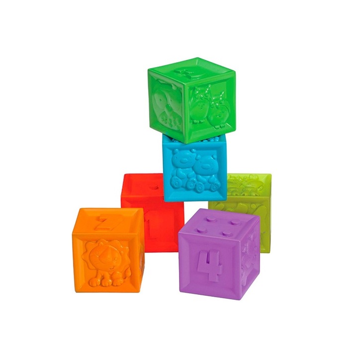 6 Yupy® puha szilikon fürdő és fogkocka