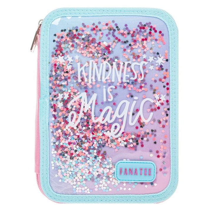 Penar Echipat Triplu Roz Confeti "Kindness is Magic" 15x6x21cm - Fanatee