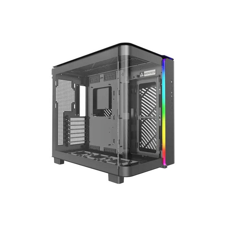 Кутия за компютър Montech King 95 Gentleman Middle Tower Черна