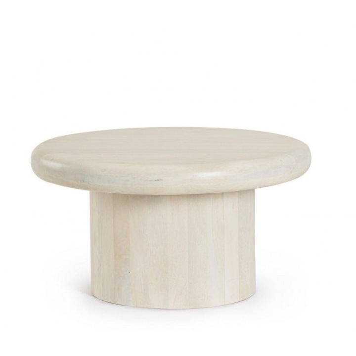 Masuta lemn mango natur Lopez 75x40 cm