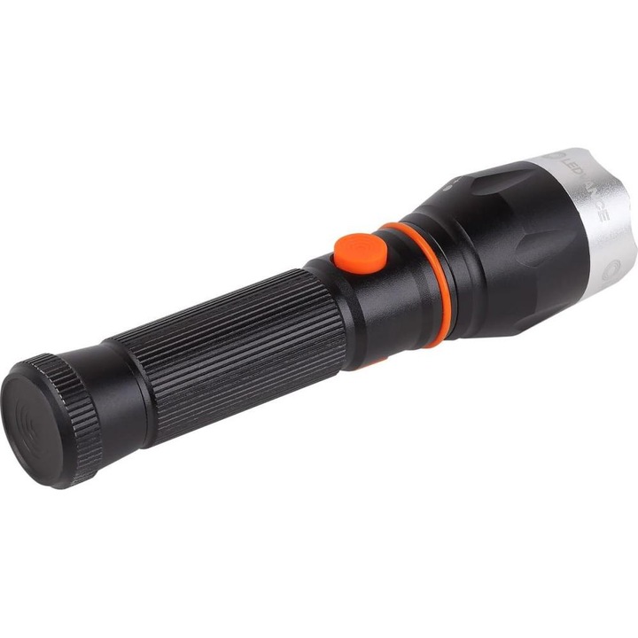 Ledvance Tactical LED фенер, 3.2W, 300 lm, zoom, 5 режима на светене, 1500 mAh батерия включена, IP22, черен