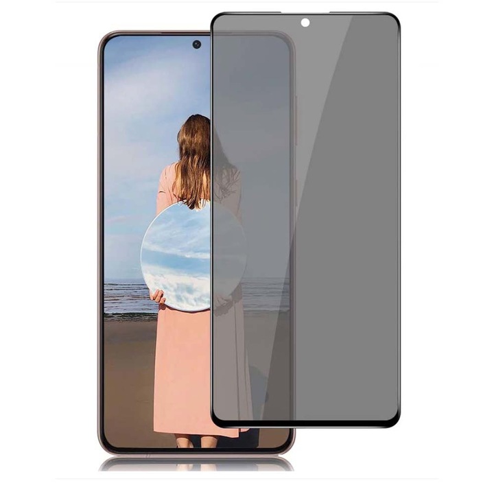 Privacy üvegfólia Xiaomi Redmi Note 11 Pro 5G / 4G telefonnal kompatibilis, 0.3MM, 9H, tokbarát