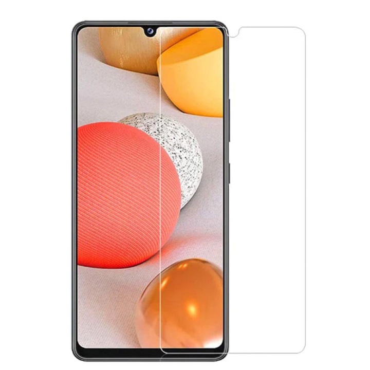 Intelli átlátszó tokbarát üvegfólia, Realme Note 50 / C53 / C51 telefonnal kompatibilis, 0.33mm, 9H, 2.5D, csak a sík felületet védi
