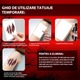 Set de 50 tatuaje temporare Chucai, cicatrice 3D, rezistente la apa, multicolor, 5.7x9.7cm, pentru adulti si copii peste 14 ani