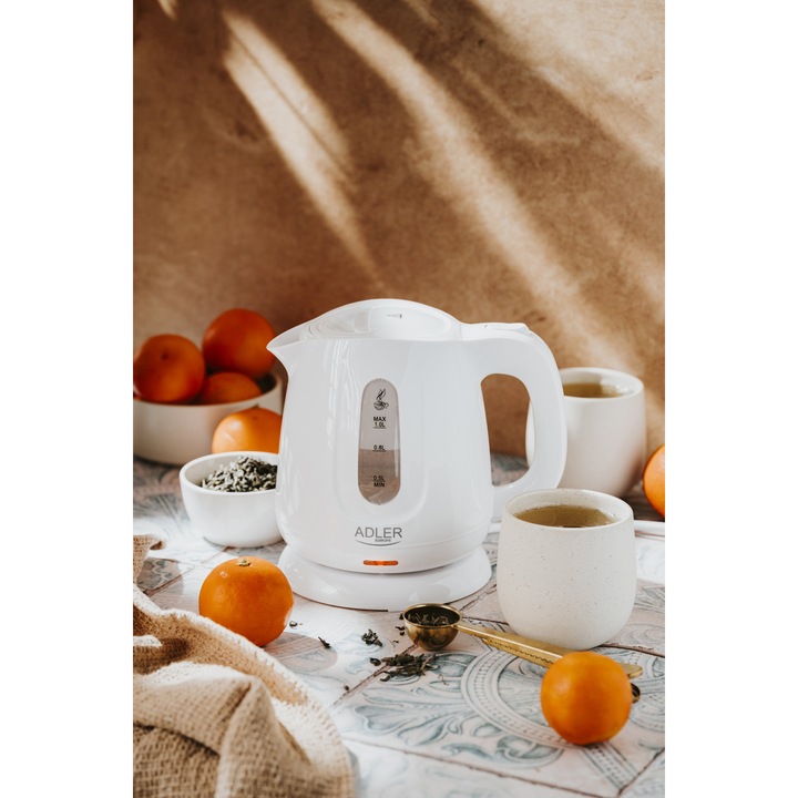 Fierbator electric Adler AD1373, 1 L, 850W, alb