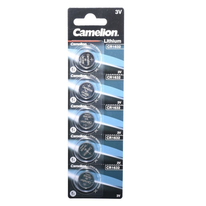 LI-ION akkumulátor Camelion CR 1632, 5 db/szett