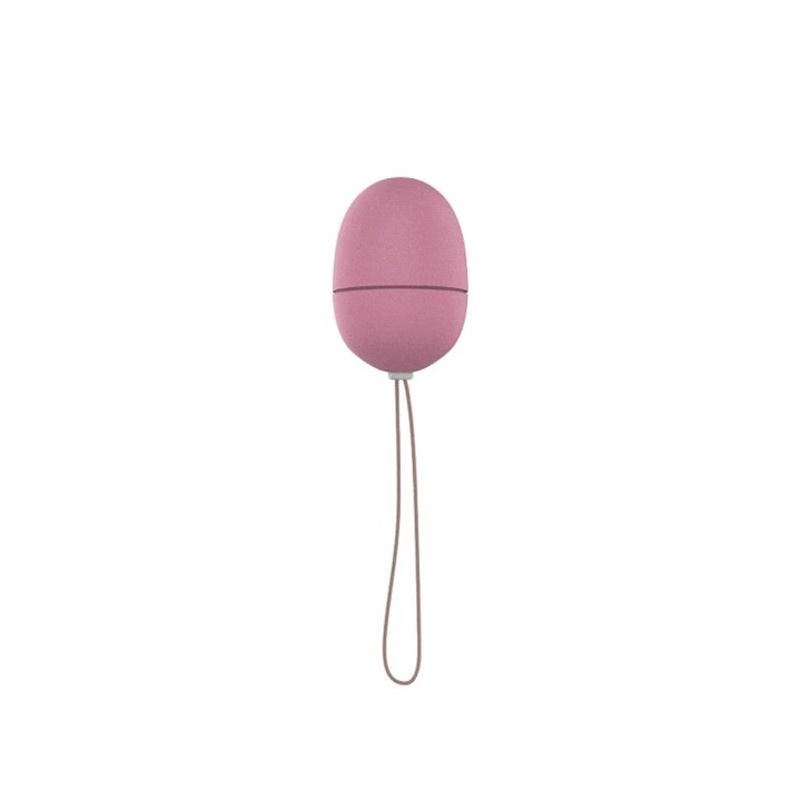 Ou vibrator cu telecomanda Online, 10 moduri de vibratie, rezistent la apa, ABS, roz, 5x3.4cm