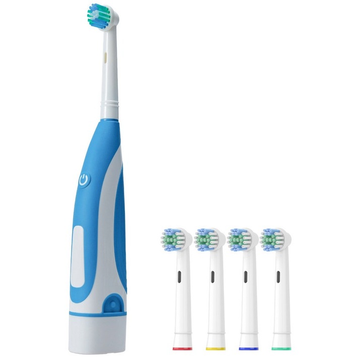 Електрическа четка за зъби Aisu HL-168, кръгла глава, високочестотни вибрации, ергономична дръжка, захранване от AA батерия