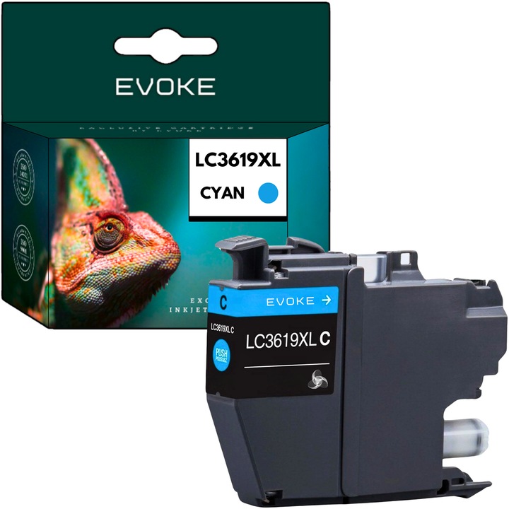 Tintapatron Brother LC3619XL ciánkék, 18ml, 1600 oldal, kompatibilis az MFC-J2330DW, MFC-J3530DW, MFC-J3930DW, MFC-J2730DW készülékkel