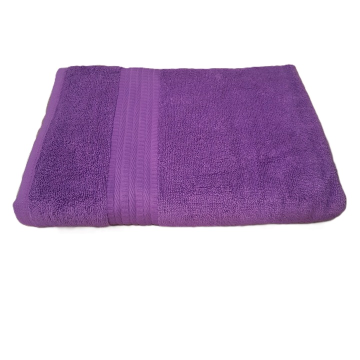 Хавлиена кърпа Rise Jacquard - 100% Памук, 50x90 см, 500g/m², лилава