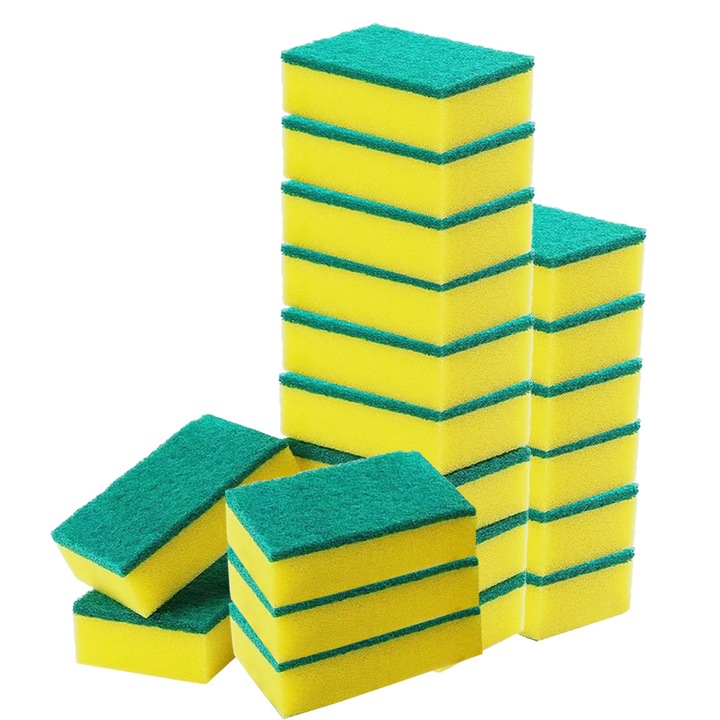 Pachet de 20 bureti de curatat, Cozevdnt, verde, 11x7x2.5cm, 9x6x3cm, 10x7x3cm, 11x7x3cm