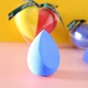 Set 4 Aplicatoare Machiaj Zeaicos, Multicolor, pentru Uscat si Umed