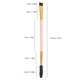 Pensula de sprancene cu capete duble, Zeaicos, roz, 16.5cm, set 1 buc.