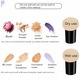 Set aplicatoare machiaj Zeaicos, burete cosmetic, multicolor, 3 bucati