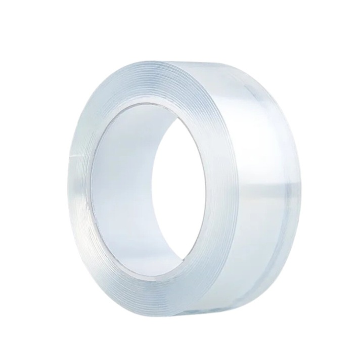 Banda de montaj Nano Edibazzar, Transparenta, 3 cmx2 m