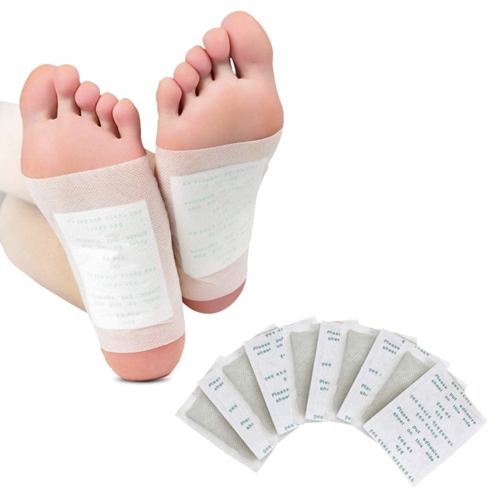 Set 100 Plasturi detoxifiere, formula organica, multiple functii, pentru relaxare si somn profund