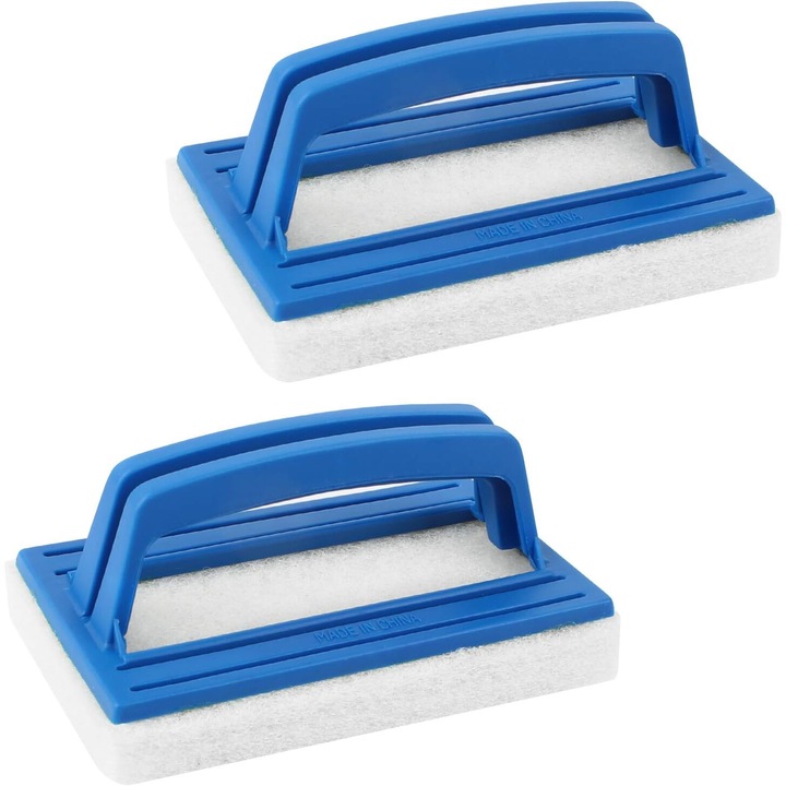 Perie pentru perete de piscina, material spuma si plastic, usor de utilizat, set