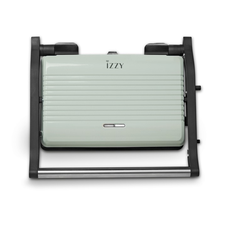 Aparat pentru sandvisuri Izzy, Panini VINTAGE GREEN IZ-2025, 1000W, verde vintage