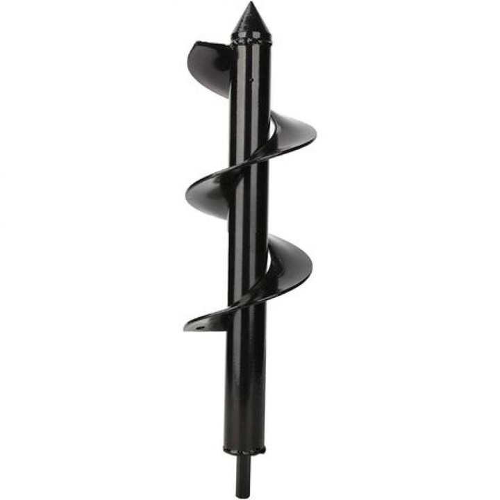 Burghiu de gradina pentru legume, AMRINUGL, diametru 8 cm, lungime 30 cm, otel solid