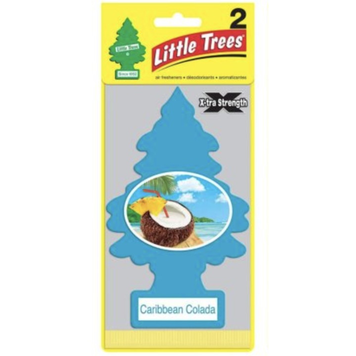 Autóillatosító szett, Little Trees, Caribbean Colada, 2 db
