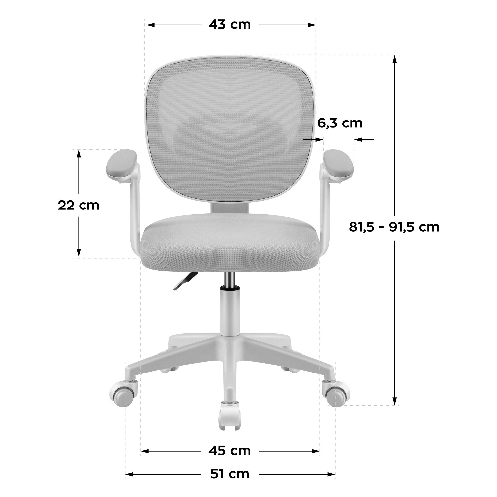 Scaun Pivotant Pentru Copii Mark Adler Junior 3.0 Grey