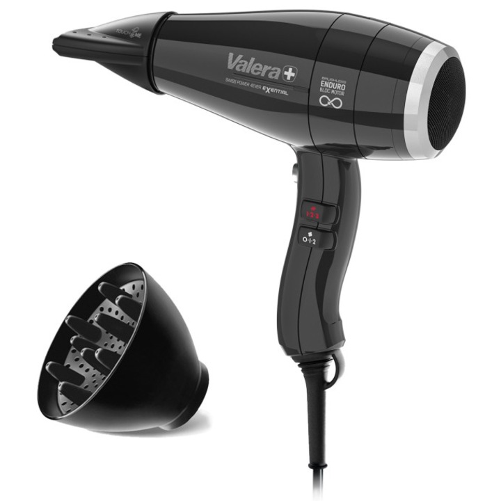 Професионален сешоар Valera, Swiss Power4ever Exential SP4E RC D, 2400W, Черен
