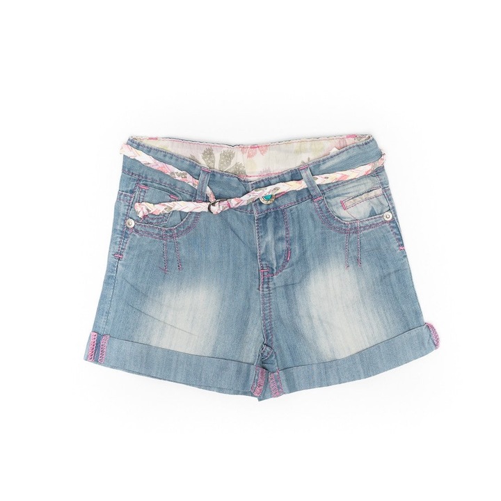 Pantaloni scurti de blugi, Bimbalina, cu curea, 34412