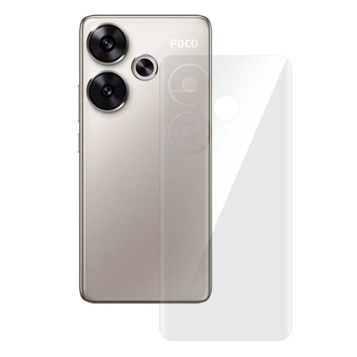SILKASE hátfólia Xiaomi Poco F6-hoz, hátvédelem, megújuló szilikon
