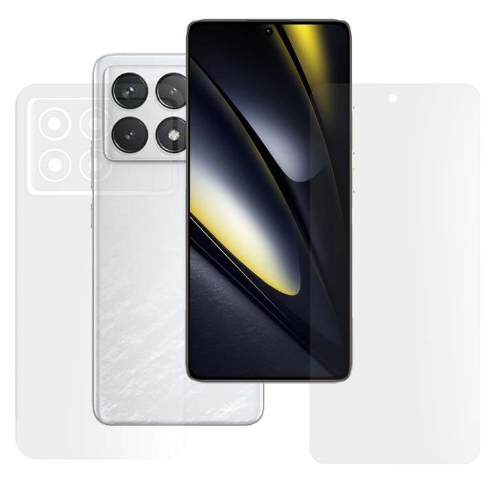 Комплект 2 протектора SILKASE за Xiaomi Poco F6 Pro, защита на телефон, силикон