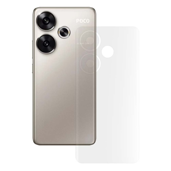 SILKASE matt hátfólia Xiaomi Poco F6-hoz, hátvédő, szilikon