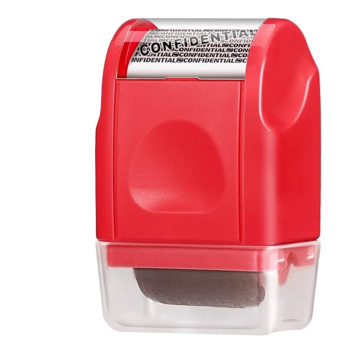 Stampila confidential, Tip roller, Rosu