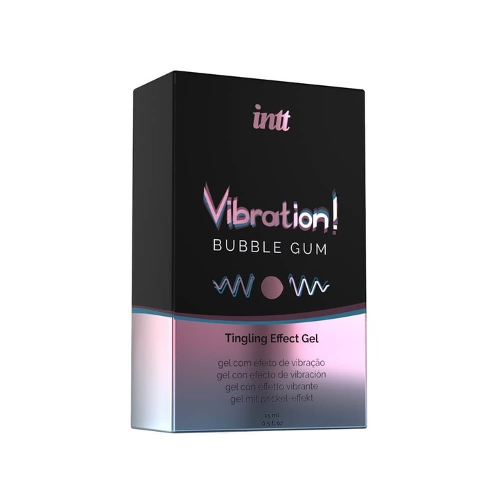 Gel intim stimulant, Intt, Vibration Bubble Gum, 15ml