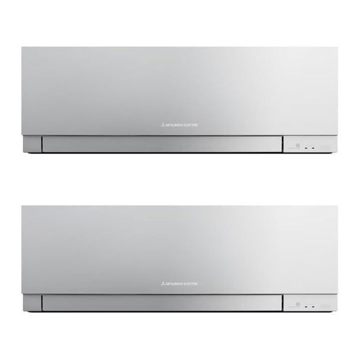 Aparat de aer conditionat multisplit Mitsubishi Electric cu doua unitati interne Kirigamine ZEN 9000 BTU Silver