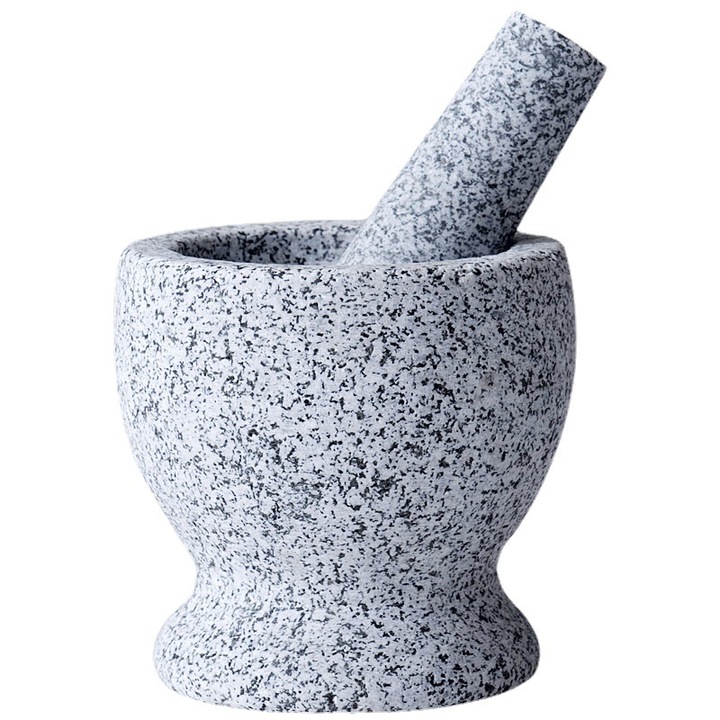 1 mozsár és mozsártörő gránit polírozásához 10*10*10 cm / 12*12*10 cm, nagy