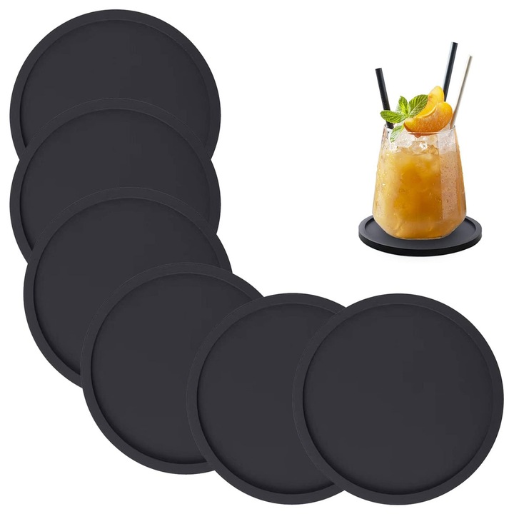 Szilikon italtartók, egyedi kialakítású, hőálló, bútorvédő