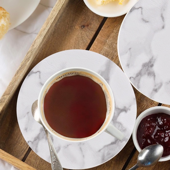 PU bőr alátét. Vékony bőr, teapárnával, gyönyörűen szigetelt.