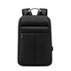 Rucsac laptop 15.6", smart business, compact, impermeabil, cu port de incarcare USB, GETICS, 32x11x47 cm, Negru