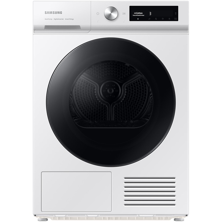 Сушилня Samsung DV90BB7445GWS7, Термопомпа, 9 кг, Клас A+++, QuickDrive, AI Control, SmartThings WiFi, AI Dry, Бял