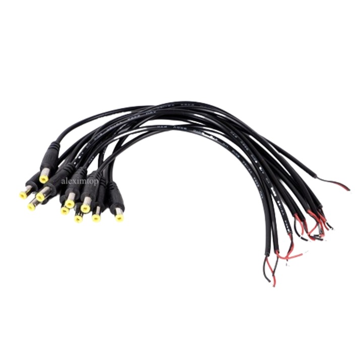 Mufa Alimentare DC 2,1/5,5mm Tata cu Cablu 100cm, Electro-AZ